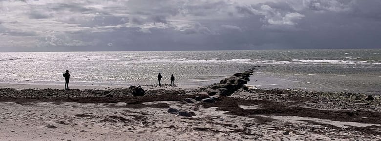 Gedicht: Das Schlimmste liegt hinter uns? Nur, weil der Himmel blau ist wie nie, weil das Weiß der Kirche tröstet. Pass auf, die Steinzeit liegt vor uns.