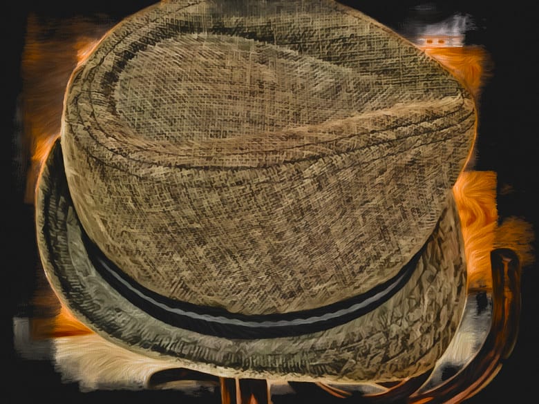 No-Haiku: Denk den Hut Gedicht: Ach Hüte. Einer fiel mir besonders auf: Er hing monatelang am Garderobenständer im Wartezimmer eines Psychiaters. Mehr sag ich nicht.